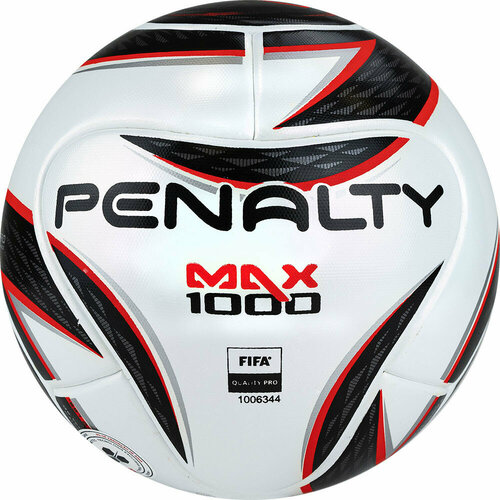 фото Мяч футзальный penalty bola max 1000 xxii 1000 5416271160-u, размер 4, fifa quality pro, бело-красно-черный