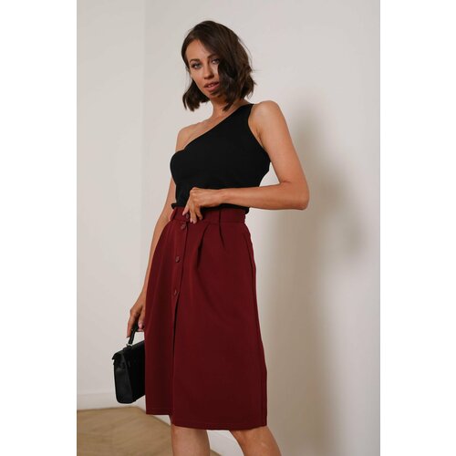 фото Юбка a-a awesome apparel by ksenia avakyan, размер 56, бордовый