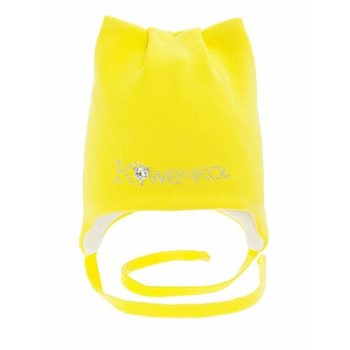 фото Шапка mialt, размер 52-54, желтый