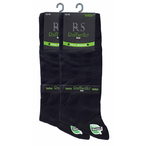 фото Носки raffaello socks, 2 пары, размер 42-45, черный