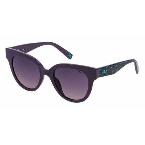 фото Солнцезащитные очки fila sfi119 09nu, круглые, с защитой от уф, градиентные, для женщин, фиолетовый