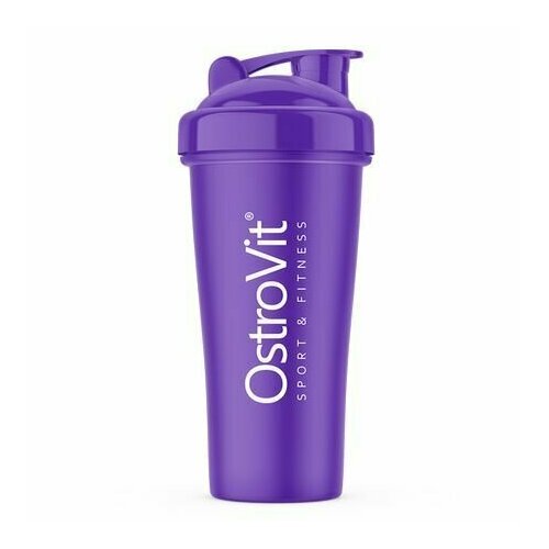 фото Шейкер фиолетовый спорт ostrovit shaker sport 700 мл violet с сеткой и мерной шкалой