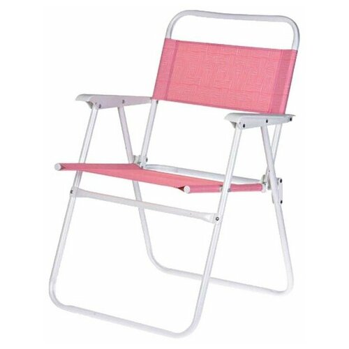 фото Складное пляжное кресло lux comfort, полиэстер 600d, металл, розовое, 50х54х79 см, koopman international
