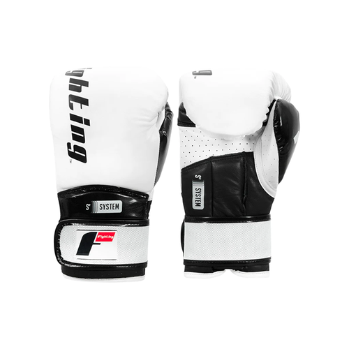 фото Боксерские перчатки fighting sport s2 gel power white/black (18 унций) fighting sports