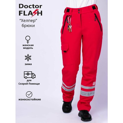 фото Брюки , размер 84, красный doctor flash