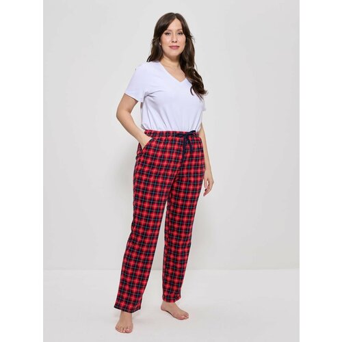 фото Брюки cleo, размер 52, красный