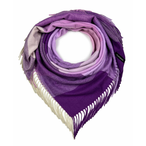фото Платок ,100х100 см, розовый, фиолетовый cashmscarf