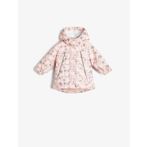 фото Куртка koton, размер 9-12 месяцев, розовый