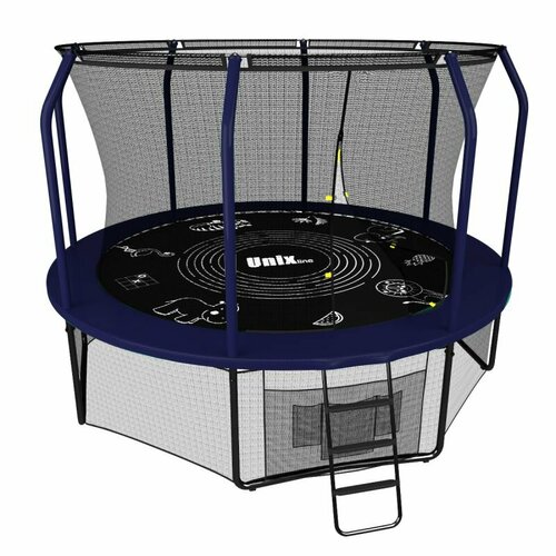 фото Батут unix line supreme game 8 ft 244 см , синий [2 места]