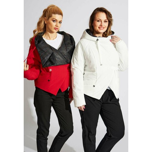 фото  куртка d'imma fashion studio претти, размер 42, белый