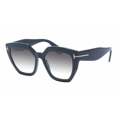 фото Солнцезащитные очки tom ford, кошачий глаз, с защитой от уф, градиентные, черный