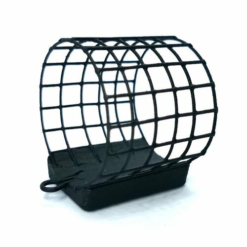 фото X-feeder груз-кормушка металлическая x-feeder me classic m grid, цвет matt black, 50 г, 28 мл