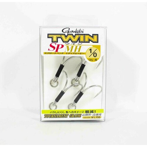 фото Gamakatsu, офсетный крючок tgw twin sp-mh, №3/0, silver