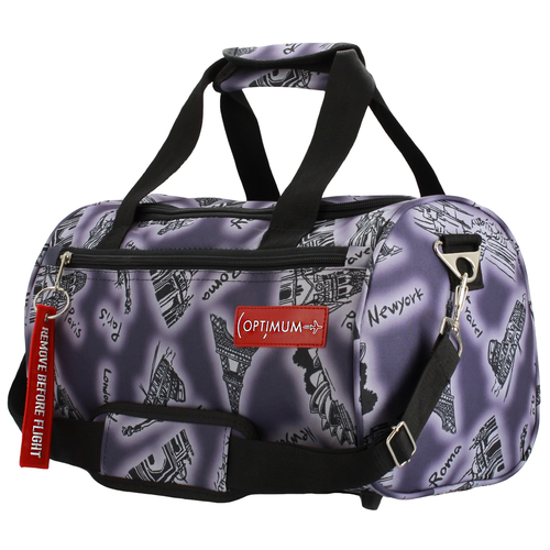 фото Сумка спортивная optimum crew, 14 л, 37х22х22 см, черный, серый