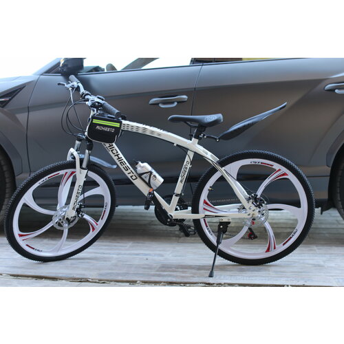 фото Велосипед richiesto 24 колёса литые алюминиевые диски горный детский подростковый спортивный, белый