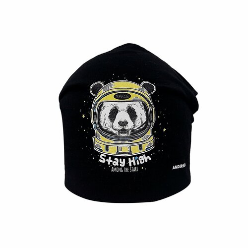 фото Шапка бини андерсен, размер 54-56, черный