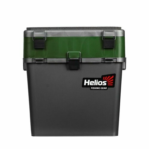 фото Ящик зимний helios, цвет серый-хаки, материал пластик