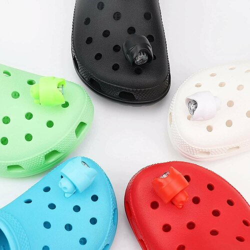 фото Фонари jibbitz для обуви crocs, фонарики для кроксов, голубые 2 шт comfiamo