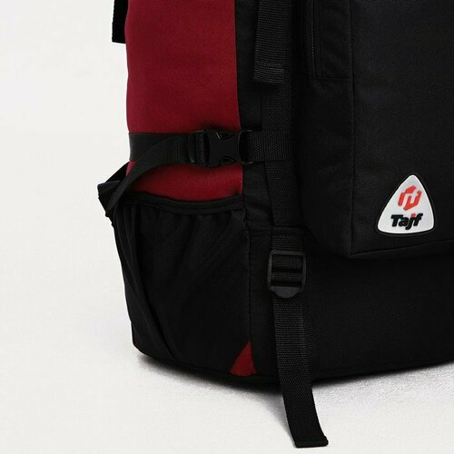 фото Рюкзак туристический, 100 л, отдел на шнурке, наружный карман, 2 боковые сетки, цвет чёрный taif