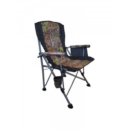 фото Кресло складное туристическое terbo с подстаканником , вес до 100 кг, цвет милитари камуфляж mircamping