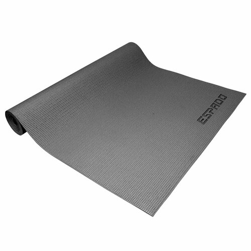 фото Коврик для йоги и фитнеса espado pvc, 173х61х0.5, серый