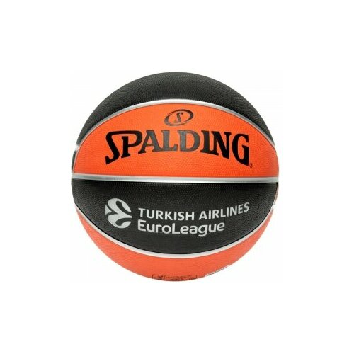 фото 55594-83774 мяч баскетбольный spalding euroleague tf-150 84508z_5, размер 5, резина, коричневый-черный