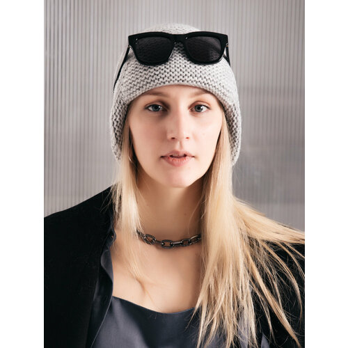фото Шапка ушанка gray+one, размер one size, серый