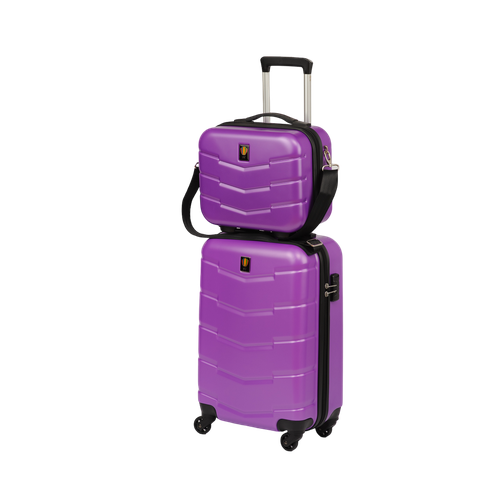 фото Чемодан sun voyage, 40 л, размер s, фиолетовый