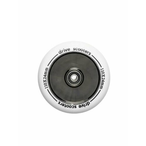 фото Колесо drive scooters soul 110mm white/black chrome