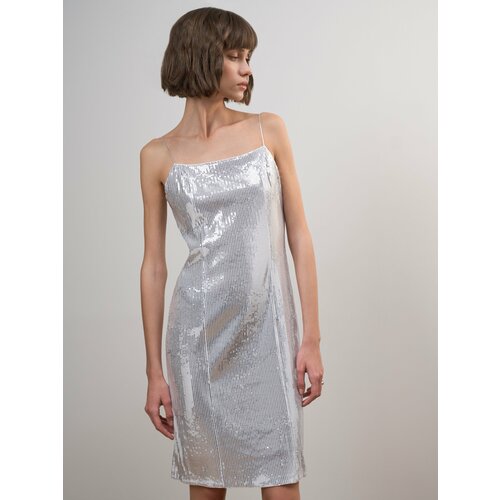 фото Платье calista, размер 44, серый