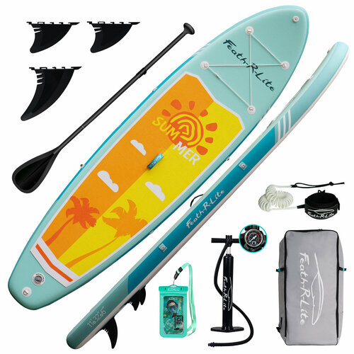 фото Надувная доска для серфинга, профессиональная доска для водных лыж sup, 335*81*15 см beutyone