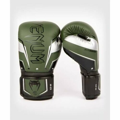 фото Перчатки everlast elite evo 14oz хаки/серебряный