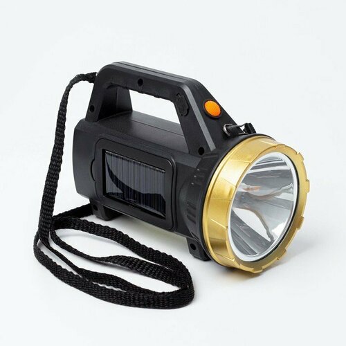 фото Фонарь прожекторный аккумуляторный, 3 вт, 1500 мач, led, cob, ip6, солнечная батарея (комплект из 2 шт) нет бренда