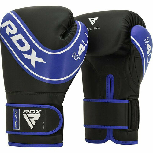 фото Боксерские перчатки детские rdx 4u 6oz синий/черный