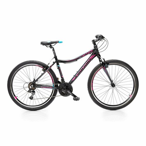 фото Велосипед capriolo attack lady 26" (2023) (велосипед capriolo mtb attack lady, рама алюминий 17', колёса 26' (чёрный-розовый), 920565-17)