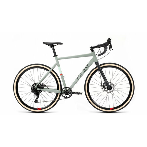 фото Шоссейный велосипед format 5211 27.5 (2023) 55 см" серо-зеленый (165-185 см)