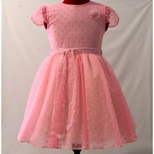 фото Платье, размер 28/30, белый, розовый бренда нет