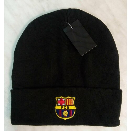 фото Для футбола барселона шапка зимняя футбольного клуба barcelona ( испания ) черная