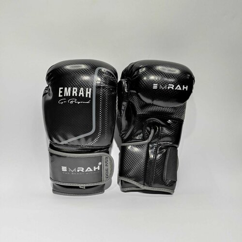 фото Боксерские перчатки emrah esv300 (16oz, черный-серый) ratnik