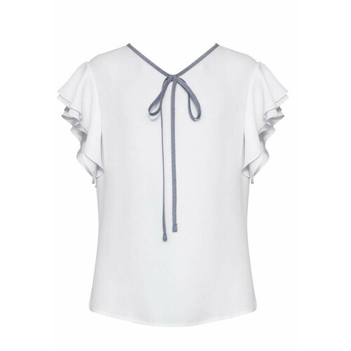 фото Школьная блуза sly, размер 140, белый