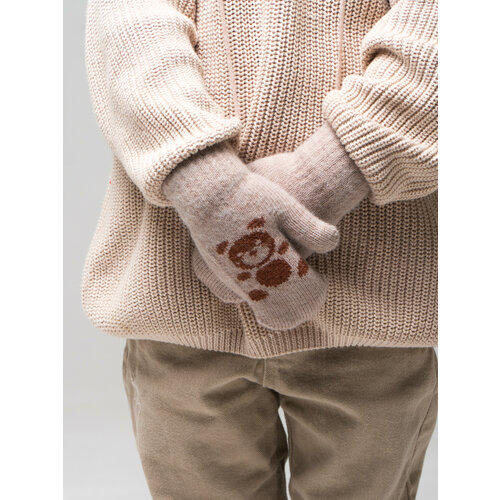 фото Варежки , размер м, коричневый, бежевый hand made tubatay
