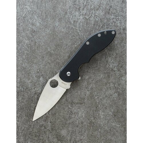 фото Складной нож spyderco domino steel c172bk (черный)