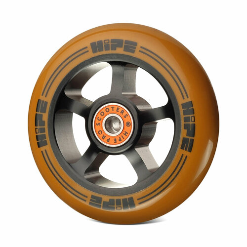 фото Колесо для трюкового самоката hipe h1 фрезерованое 100x24 brown