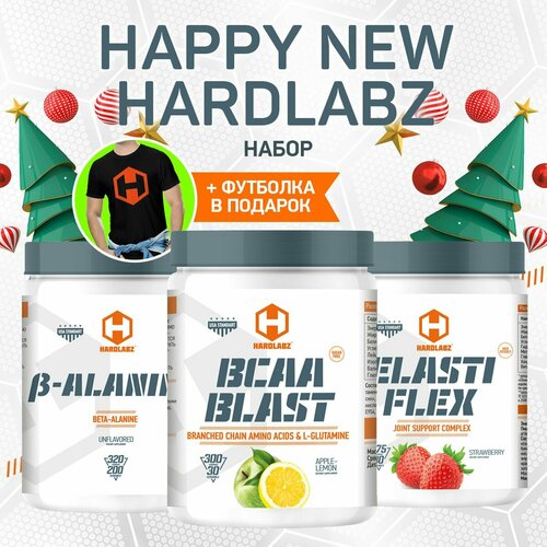 фото Аминокислоты bcaa blast порошок, бета-аланин и коллаген elasti flex hardlabz