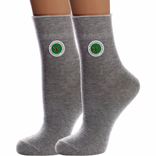 фото Носки para socks, 2 пары, размер 25, серый