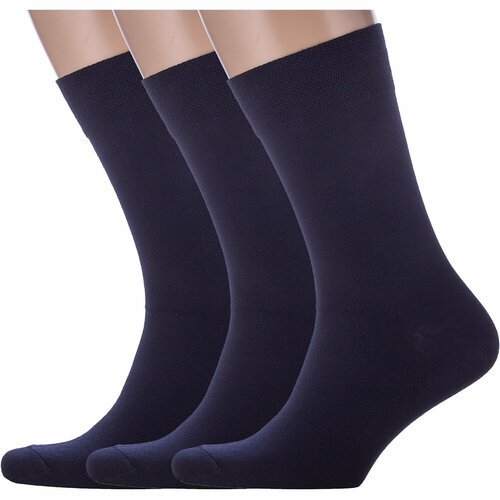 фото Носки para socks, 3 пары, размер 29-31, синий