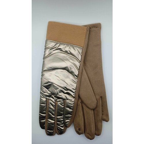 фото Перчатки , размер 7,5, золотой nice fashion gloves