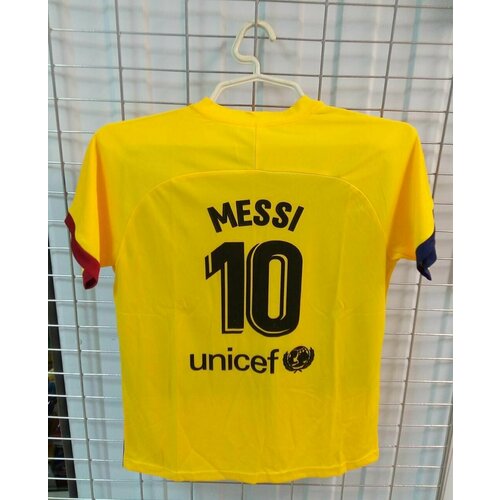 фото Месси размер 30 ( на 15-16 лет ) форма ( майка + шорты ) футбольного клуба барселона ( испания ) №30 messi желтая barcelona