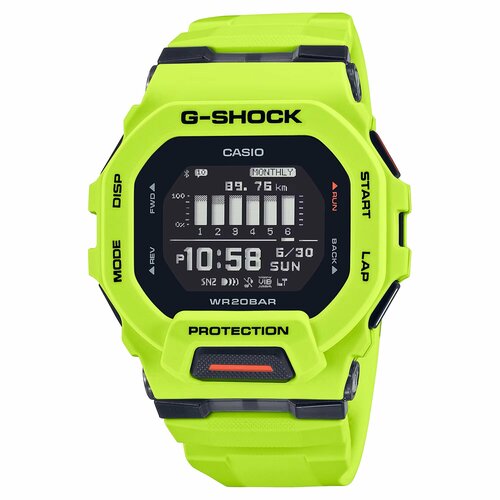 фото Наручные часы casio g-shock gbd-200-9, зеленый