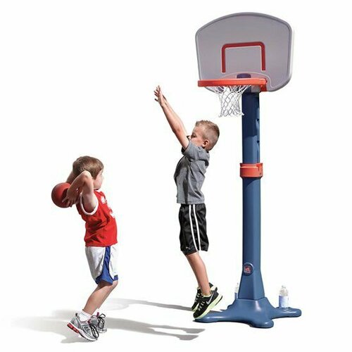 фото Баскетбольный щит детский step-2 735700 мобильный, для детей от 2 лет, высота 168-229 см, мяч в комплекте